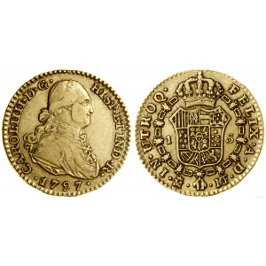 Spain, 1 escudo, 1797 MF, Madrid