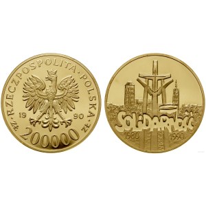 Polska, 200.000 złotych, 1990, USA