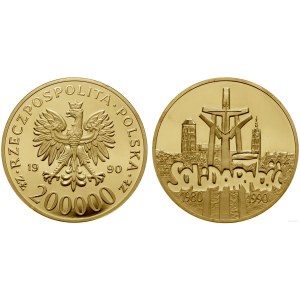 Poland, 200,000 zloty, 1990, USA