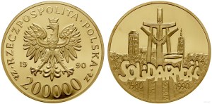 Polska, 200.000 złotych, 1990, USA