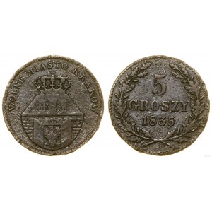Poland, 5 pennies, 1835, Vienna