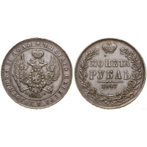 Polska, 1 rubel, 1847 MW, Warszawa