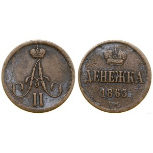 Polska, dienieżka, 1863 BM, Warszawa