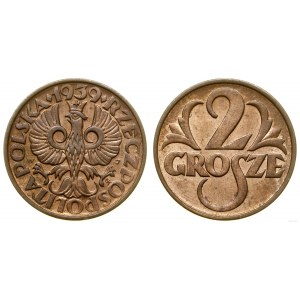 Poland, 2 pennies, 1939, Warsaw