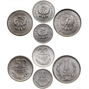 Poland, set of 4 coins, 1985, Warsaw