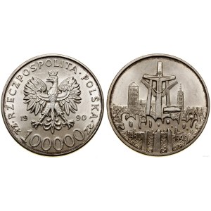 Polska, 100.000 złotych, 1990, USA