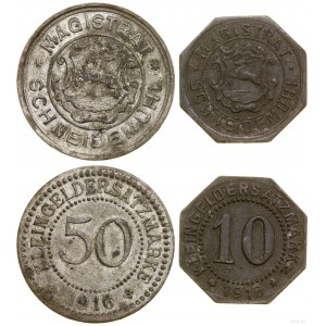 Poland, set: 10 and 50 fenigs, 1916