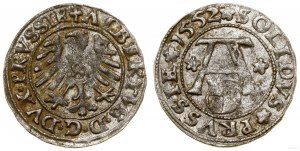 Prusy Książęce (1525-1657), szeląg, 1552, Królewiec