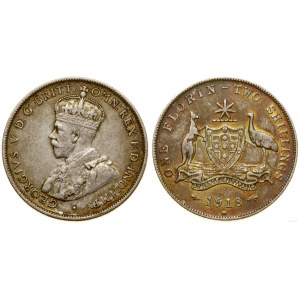 Australia, 2 shillings (florin), 1918 M, Melbourne