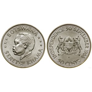 Botswana, 50 centów, 1966 B, Berno