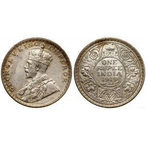 India, 1 rupee, 1919, Calcutta