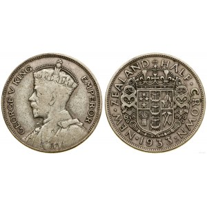 Nowa Zelandia, 1/2 korony, 1933, Londyn