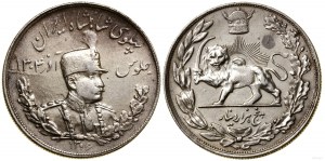 Persja (Iran), 5.000 dinarów, AH 1308 (AD 1929), Teheran