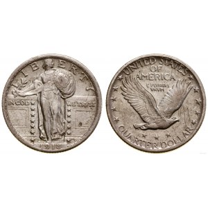 United States of America (USA), 1/4 dollar, 1918, Philadelphia