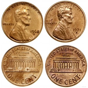 Stany Zjednoczone Ameryki (USA), zestaw 2 x 1 cent, San Francisco
