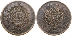 Tunezja, 2 kharub, AH 1289 (1872)