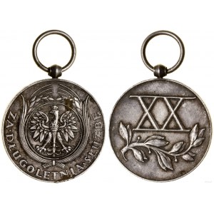 Polen, Silberne Medaille für langjährige Dienste (XX Jahre), seit 1938, Warschau