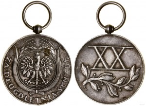 Polska, Srebrny Medal za Długoletnią Służbę (XX lat), od 1938, Warszawa