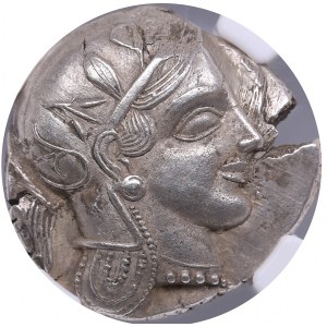 Attica, Athens AR Tetradrachm circa 455-440 BC - NGC Ch AU
