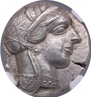 Attica, Athens AR Tetradrachm circa 440-404 BC - NGC AU