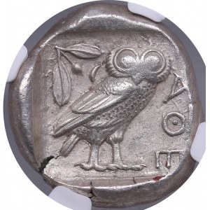 Attica, Athens AR Tetradrachm circa 440-404 BC - NGC AU