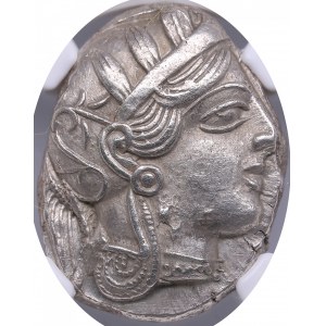 Attica, Athens AR Tetradrachm circa 440-404 BC - NGC Ch AU
