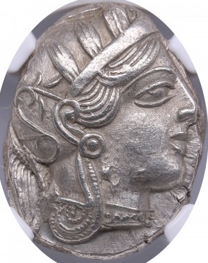Attica, Athens AR Tetradrachm circa 440-404 BC - NGC Ch AU