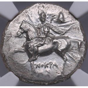 Calabria, Taras AR Didrachm or Nomos - c. 240-222 BC - NGC MS
