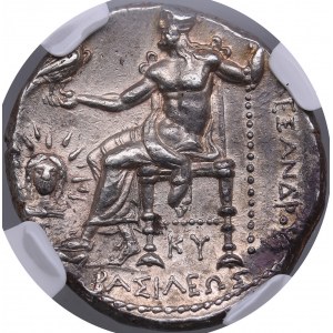 Kingdom of Macedon AR Tetradrachm - Alexander III (336-323 BC) - NGC AU