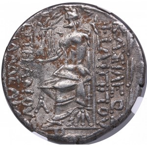 Seleukid Kingdom AR Tetradrachm - Philip I Philadelphos (95-75BC) - NGC Ch XF