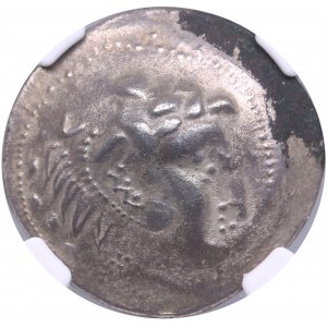 Celts, Lower Danube AR Tetradrachm - c. 3rd-2nd Centuries BC - NGC Ch XF