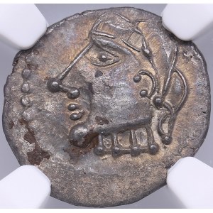 Gaul, Bituriges AR Quinarius - c. 100-50 BC - NGC MS