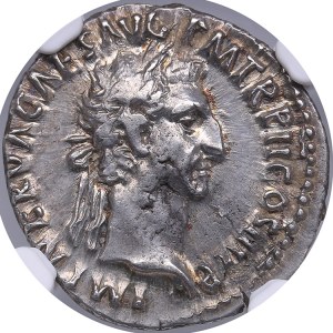 Roman Empire AR Denarius - Nerva (AD 96-98) - NGC XF