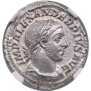 Roman Empire AR Denarius - Severus Alexander (222-235 AD) - NGC MS