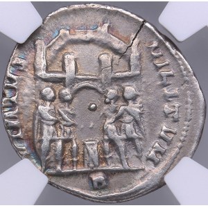 Roman Empire AR Argenteus - Diocletian (AD 284-305) - NGC Ch XF