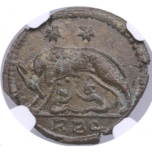 Roman Empire, Rome Æ3/4 (Bi Nummus) - Constantinian (c. AD 330-340) - NGC MS