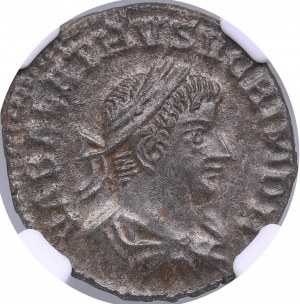 Kingdom of Palmyra, Antioch BI Double-Denarius - Vabalathus & Aurelian (AD 270-272) - NGC MS