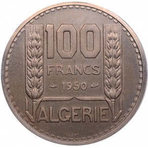Algeria, France Essai 100 Francs 1950 - Piefort - NGC MS 66