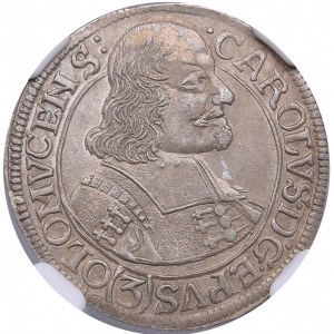Austria, Bishopric of Olomouc 3 Kreuzer 1670 - Karl II von Liechtenstein (1664-1695) - NGC MS 61