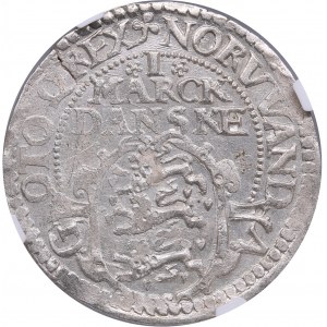 Denmark 1 Mark 1618 (Clover) - Christian IV (1588-1648)- NGC MS 63