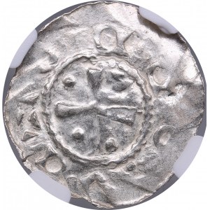 Germany, Jever AR Denar - Ordulf or Otto (1059-1071) - NGC MS 62