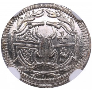 Germany, Nurnburg AR 1/4 Ducat 1748 - Westphalian peace coin - NGC MS 67 ★