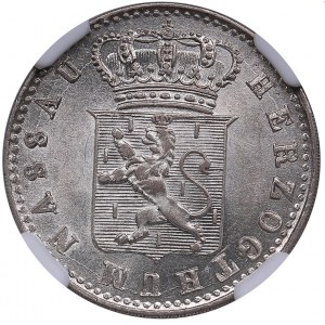 Germany, Nassau 6 Kreuzer 1847 - NGC MS 63