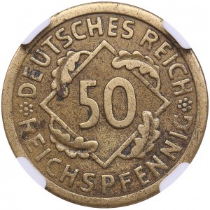 Germany, Weimar Republic 50 Reichspfennig 1924 A - NGC AU DETAILS