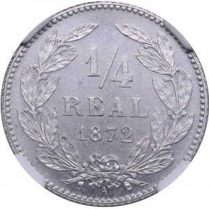Honduras Aluminium Essai 1/4 Real 1872 A - Essai - NGC MS 65