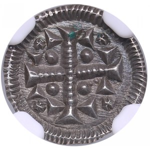 Hungary AR Denar - Stephen II (1116-1131) - NGC MS 61