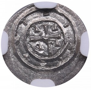 Hungary AR Denar - Stephen II (1116-1131) - NGC MS 63