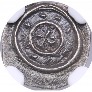 Hungary AR Denar - Bela II (1131-1141) - NGC AU 58