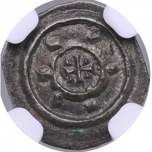 Hungary AR Denar - Bela II (1131-1141) - NGC AU 58