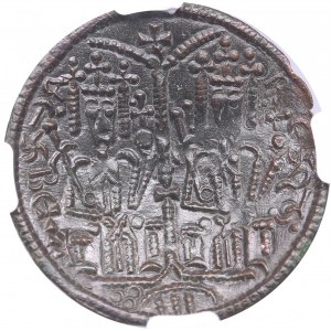 Hungary Æ Follis, Byzantine type - Bela III (1172-1196) - NGC AU 55 BN